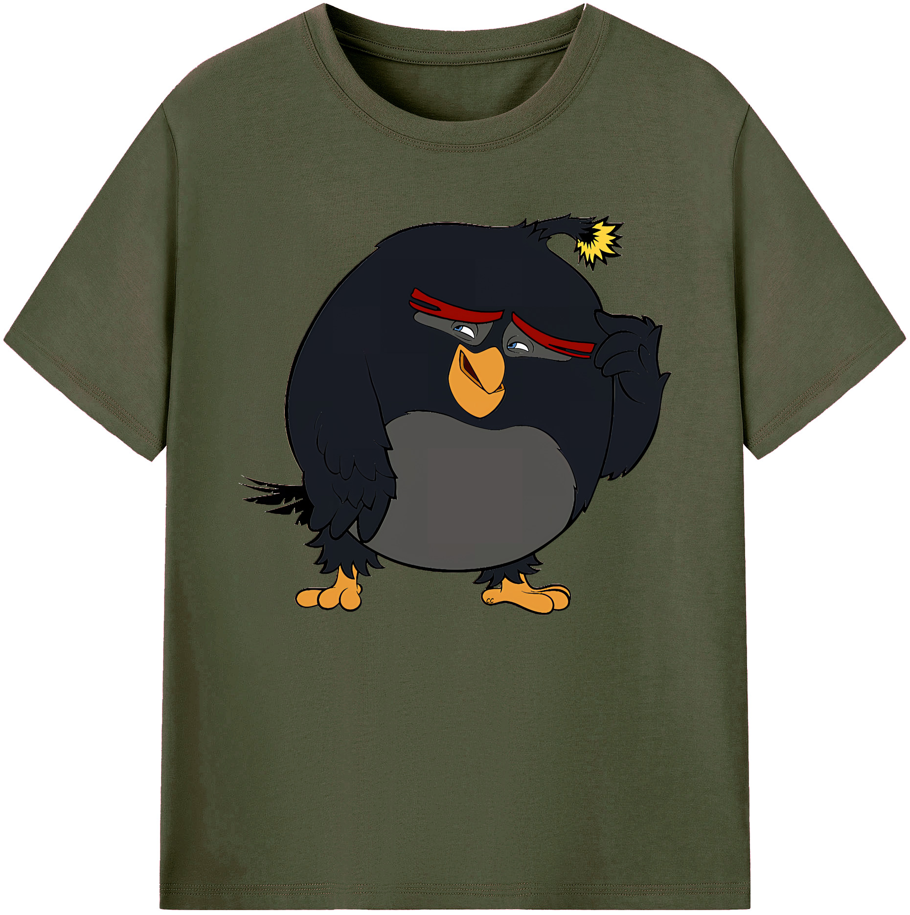 （画像用） Angry Birds アングリーバード 綿100％ メンズ半袖Tシャツ｜肌触りやわらか＆通気性
